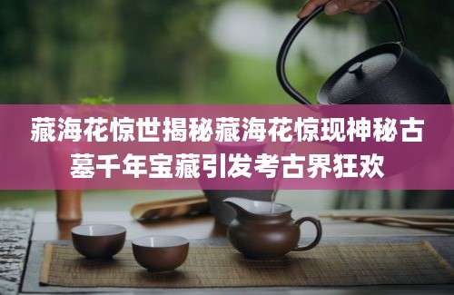 藏海花惊世揭秘藏海花惊现神秘古墓千年宝藏引发考古界狂欢