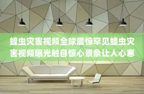 蝗虫灾害视频全球震惊罕见蝗虫灾害视频曝光触目惊心景象让人心寒
