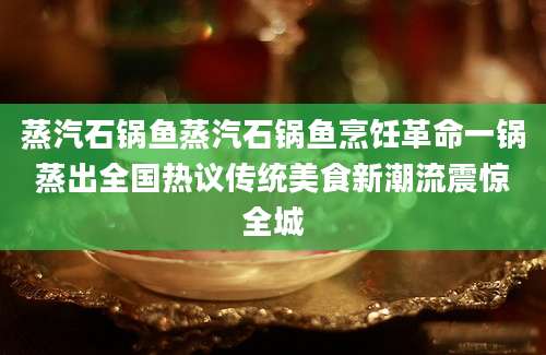 蒸汽石锅鱼蒸汽石锅鱼烹饪革命一锅蒸出全国热议传统美食新潮流震惊全城