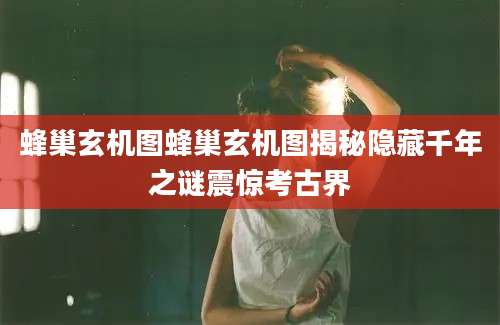 蜂巢玄机图蜂巢玄机图揭秘隐藏千年之谜震惊考古界