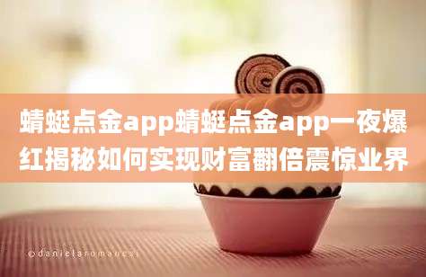 蜻蜓点金app蜻蜓点金app一夜爆红揭秘如何实现财富翻倍震惊业界
