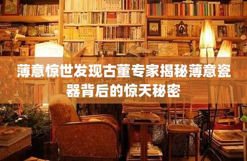 薄意惊世发现古董专家揭秘薄意瓷器背后的惊天秘密