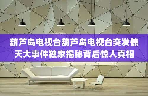 葫芦岛电视台葫芦岛电视台突发惊天大事件独家揭秘背后惊人真相