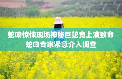 蛇吻惊悚现场神秘巨蛇竟上演致命蛇吻专家紧急介入调查