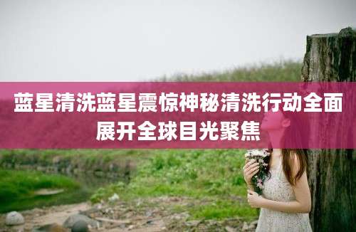 蓝星清洗蓝星震惊神秘清洗行动全面展开全球目光聚焦