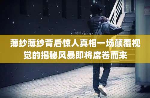 薄纱薄纱背后惊人真相一场颠覆视觉的揭秘风暴即将席卷而来