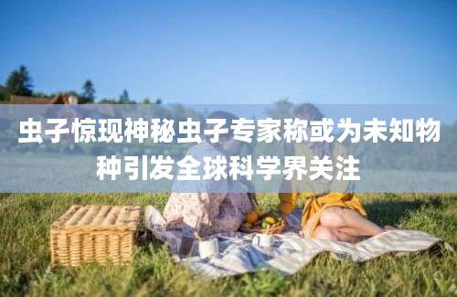 虫孑惊现神秘虫孑专家称或为未知物种引发全球科学界关注